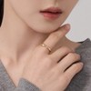 Gold&Dear 14KGP bold water drop open ring size / 골드앤디어