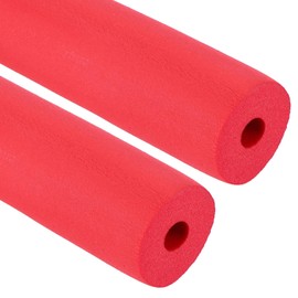 PATIKIL 1/2" (13mm) ID x 6.6Ft x 0.59" Pipe Insulation, 2pcs Rubber Foam Winter Freeze Protection Tube Fire Retardant for Water, Air Conditioning, Industrial Pipes, Red