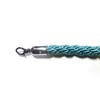 Decorative Rope Safety Queue Stanchion Barrier Rope (72" Braided Aqua