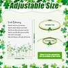 Ferreve 50 Sets Lucky Shamrock Gifts Clover Bracelets with Greeting