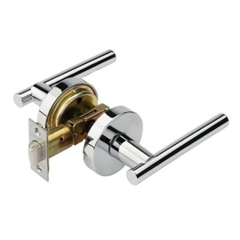 Dynasty Hardware MAN-82-US26, Manhattan Design Passage Function Door Lever Polished Chrome (Hall/Closet)