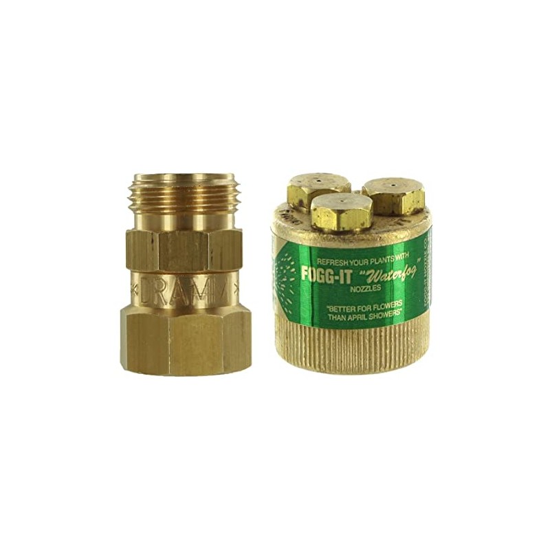 Fogg It 1/2 GPM Brass Misting Nozzle with Dramm Brass