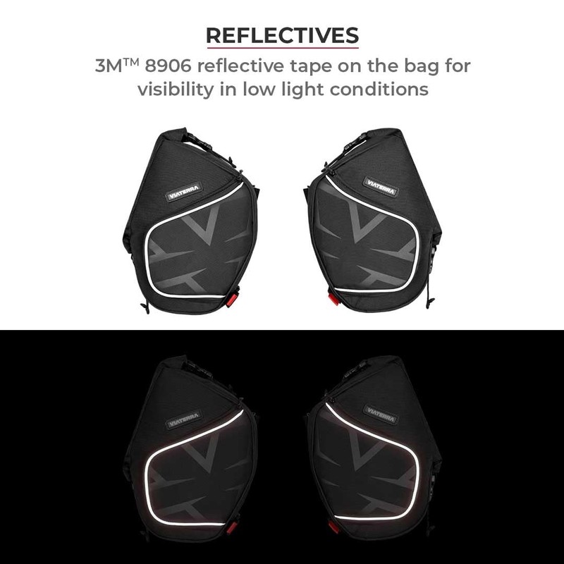 ViaTerra 100% WaterProof Front Frame motorcycle bags (set of 2)