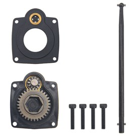 ShareGoo Electric Roto Starter E-Start Backplate Power Back Cover 11012 & Drill Start Wand Power Starter Shaft Rod Pin End 11003 for RC 1/8 HSP HPI Redcat SH 28 Nitro Engine Rotor(Hole Centers 32mm)