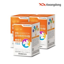 Guangdong Life & Health Guangdong Multivitamin Mineral 60 tablets x 3 boxes (6 months supply) / 광동생활건강 광동 멀티비타민 미네랄 60정 x 3박스 (6개월분)