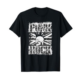 Punk Rock T-Shirt Vintage UK Flag Concert Music British Tee T-Shirt