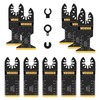 Titanium Oscillating Saw Blades,10PCS Universal Multitool Blades,Oscillating Tool Blade for