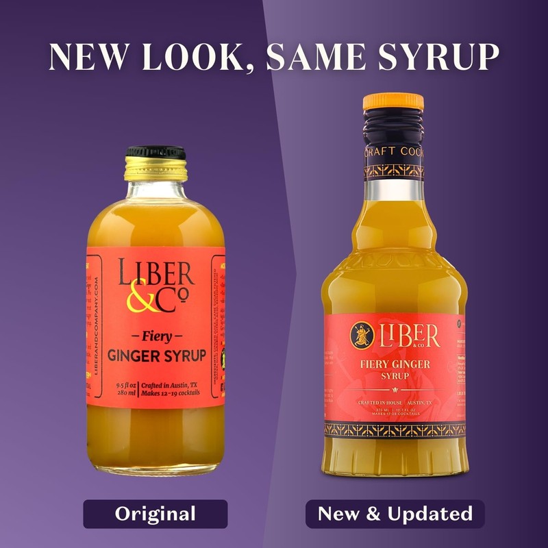 Liber & Co. Fiery Ginger Syrup (12.7 oz) - Craft