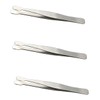 Outanaya 3pcs Stainless Steel Stamp Tweezers for Collecting and Applying