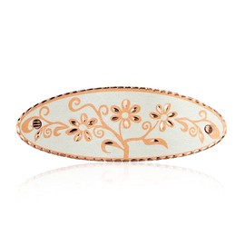 Artisan Handmade Yellow Daisy Hairclips for Women Oval Shape Flower French Barrettes with Silver Backing. No Slip Grip Hair Accessories for Women