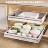 Seinloes 2 Pack Pull Out Cabinet Organizer With Raising Pad