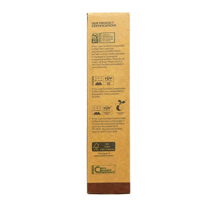 If You Care Coffee Filters No. 4 – Unbleached, Chlorine-Free
