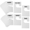 DiriUK 20 Pack Large Closet Clothing Wardrobe Dividers, White Rectangular