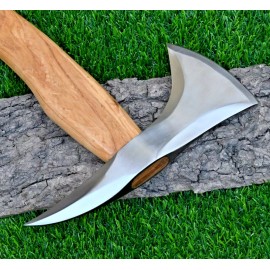 HANDMADE Custom Handmade High Carbon Steel TOMAHAWK HATCHET AXE  INTEGRAL Spike Head 873