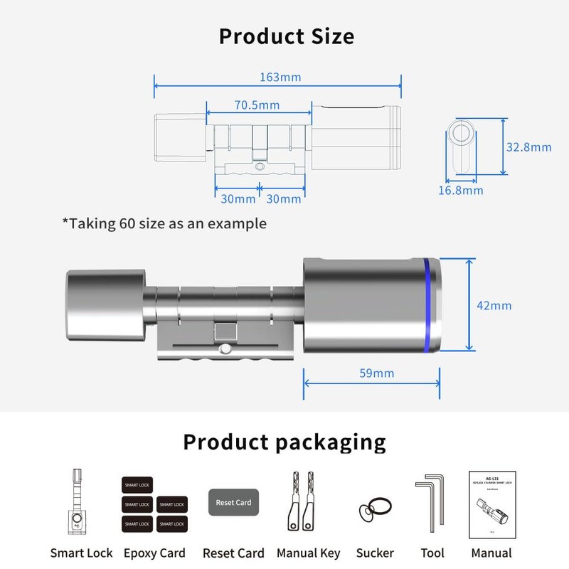 Intelligent Door Locks Fingerprint IC Card Key Cell Phone Application