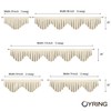 OYRING Energy Efficient Rod Pocket Curtain Valance,Blackout valances for Windows,for