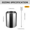 DOERDO Decor Cocktail Picks Stainless Steel Fruit Toothpicks Sandwich Appetizer