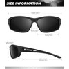 QALLY Polarized-Sunglasses-Men Sports Mens-Sunglasses: Sun-Glasses with UV400 Protection for Driving