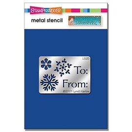 Dreamweaver Metal Stencil To/From Snowflake, NEW