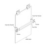 Gordon Glass Brushed Nickel Sliding Frameless Shower Door Single Towel