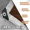 CAMPMAC Tarps Heavy Duty Waterproof 12x20 Ft, 10 Mil Thick,