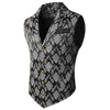 VATPAVE Mens Victorian Suit Vest Steampunk Gothic Waistcoat Large SU14