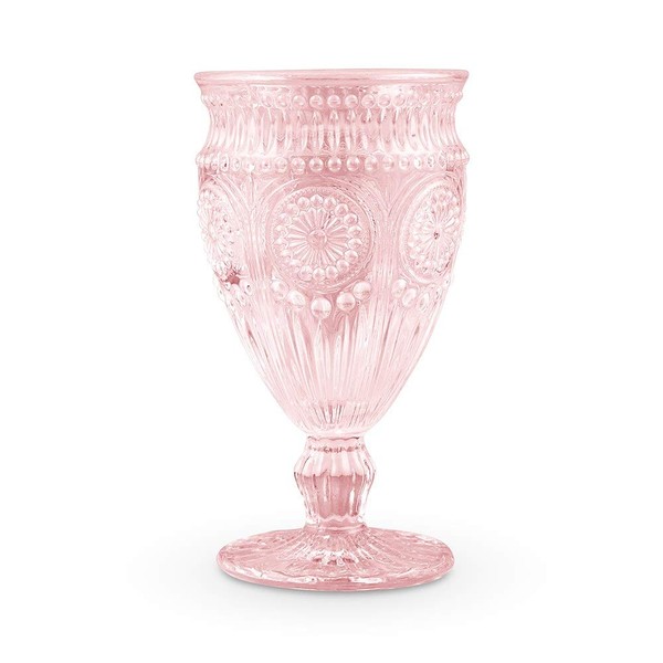 Copa de vidrio prensado de inspiración clásico de Bodstar, rosa