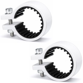 興栄化成 Anti-Vibration Resin Pipe Clamp 15mm Pipe Fixing Clamp Stay Clamping with Rubber Small White 2 Pieces KFBS21B-5100