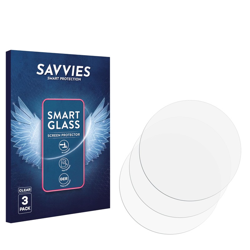 Savvies 3 Pack Glass Film compatible with Garmin Forerunner 265
