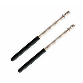 TSUCIA 2 Telescopic Poles, 61.0 inches (155 cm), Long Type, Easy to Hold, Anti-Slip, For Flags (2)