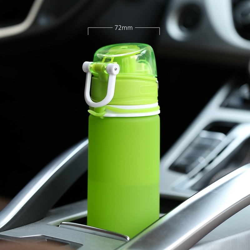 Valourgo Collapsible Water Bottle, Silicone Foldable with Leak Proof Valve