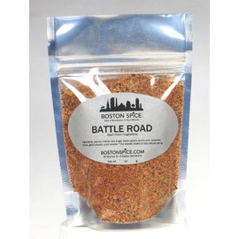 Boston Spice Battle Road HANDMADE Seasoning Steakhouse Blend for Beef Chicken Pork Steak Meat Ribs Prime Rib Roasts Barbecue Smoker BBQ Baked Grilling Grill Turkey Dry Rubs 1/2 Cup of Spice 3oz/87g