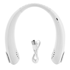 Portable Bladeless Mini Fan Hanging Neck Fan for Office Sports Outdoor USB Charging