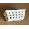 IKEA Rundbal Storage Basket W/ Lid Stackable White 7x5.5x3.25"