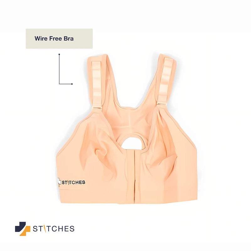 Stitches Medical Mastectomy - Brasier de compresión postoperatoria, Beige, XL