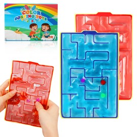 Pack of 2 Labyrinth Game Sensory Toy, Gel Filled Sensory Squeeze Toys, Anti-Stress Autism Toy for Children, Teenagers, Soothing for Stress Anxiety