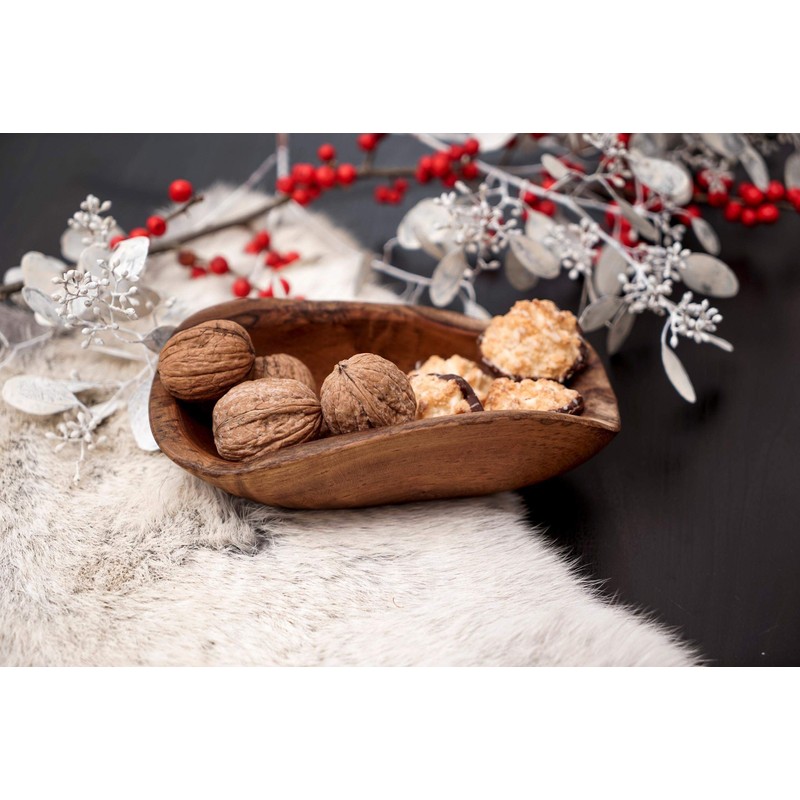 Windalf Galina Natural Teak Bowl 17 cm Snack Bowl Planina