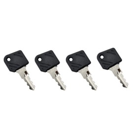 BODYA 4 Pieces Ignition Switch Key Excavator Key for Komatsu Linde Forklift E16 L12 Ignition Key Truck Model 801 802 Keys Excavator Heavy Equipment Black