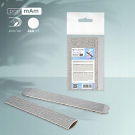 STALEKS PRO Papmam Disposable Files with Foam for Straight Base SMART Pack of 30 (Grit 240)