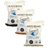 Triple Bean Pack: Black Beans, Pinto and Kidney Beans |