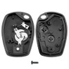 OcioDual 2 Button Key Shell Compatible with Dacia Logan Sandero