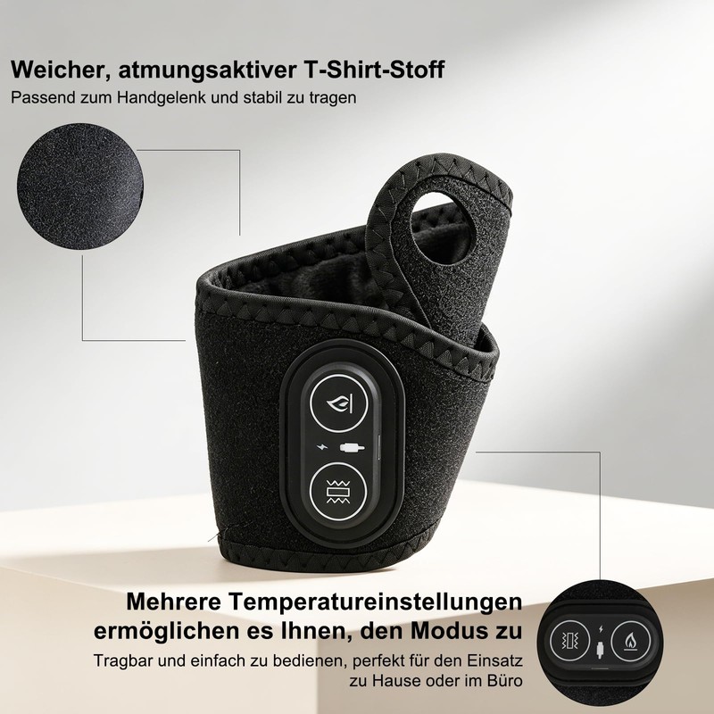 Wrist Massager - Electric Hand Massager, Hand Massager with Heat