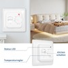 CNBINGO Room Thermostat Underfloor Heating Electric Controller with Sensor, Mechanical