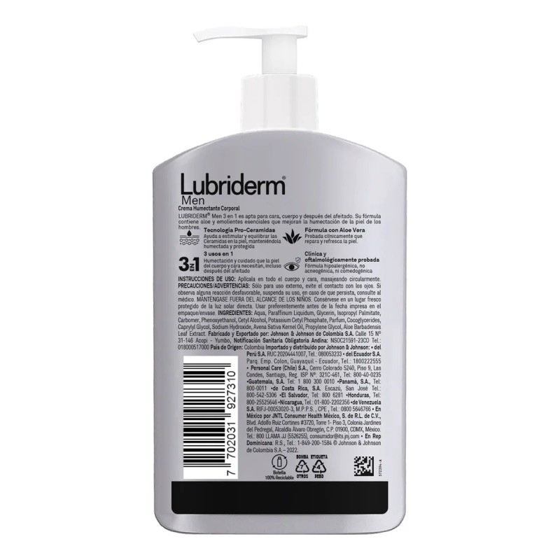 Crema Corporal Men 400 Lubriderm