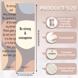 72 Pcs Christian Scripture Bookmarks Women Mothers Day Gifts Bulk Christian Bible Verse Bookmark Inspirational Positive Faith Bookmark Flower Page Clips Presents Gift Reading Lover(Boho Style)