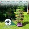 Tectsia Strawberry Vertical Planter GardenTower, 5 Tiered Stackable Planter with