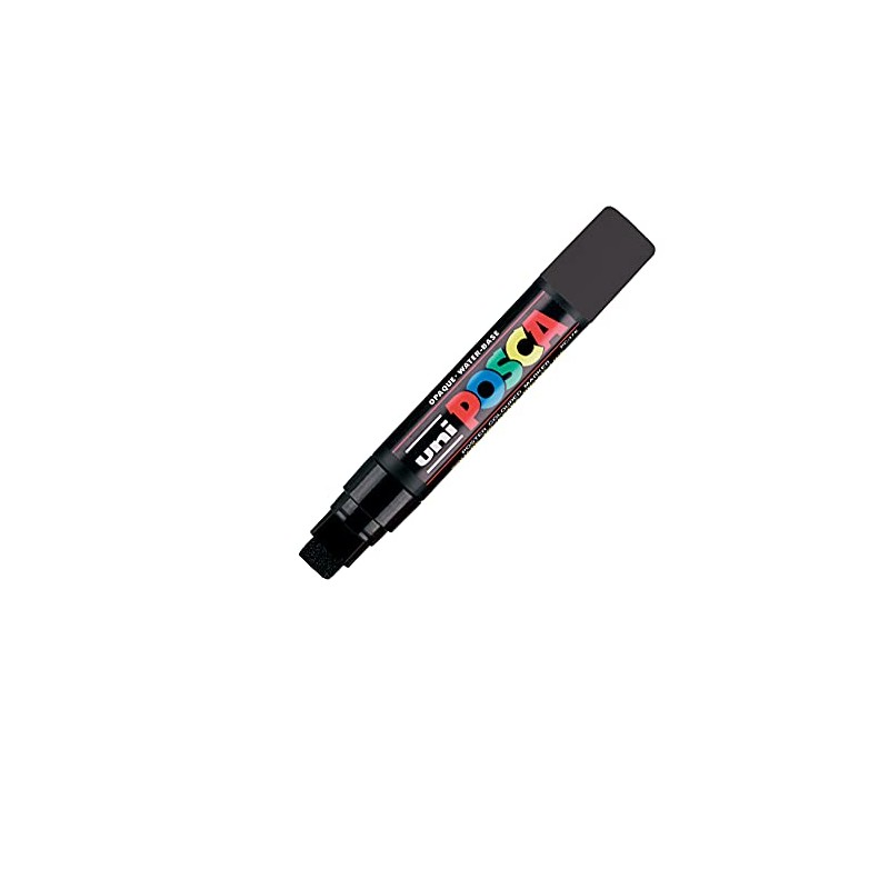 Uni-Ball - Posca Extra Breit Meisel Spitze Marker - Schwarz