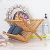 Totally Bamboo – Escurreplatos plegable, capacidad extragrande para máximo almacenamiento,