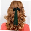 Healvian 6pcs Velvet Hair Bows for Strong Duckbill Clips Soft