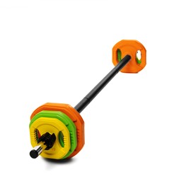 AmStaff Fitness Cardio Pump Barbell Set, Adjustable Barbell Weight Plates for Home & Gym Workout